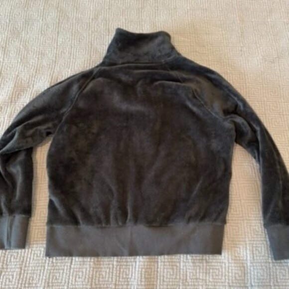 Athleta Cozy Karma Recover Snap Sweatshirt Black Sweater S - Picture 8 of 10